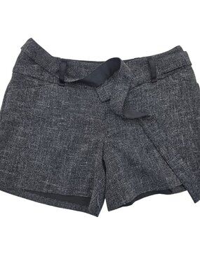 The Limited Women's Drew Fit Tweed Gray Shorts Size 6 Textured Polyester Blend